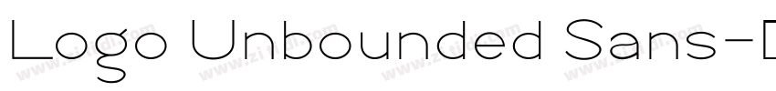 Logo Unbounded Sans字体转换